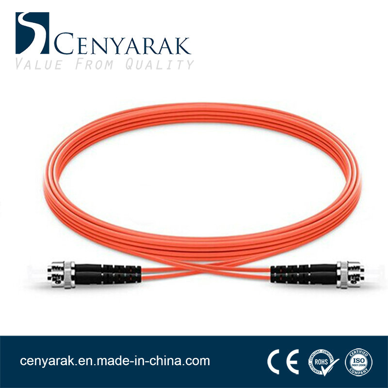 3 Meter Multi-Mode Duplex Fiber Optic Cable (50/125) St to St