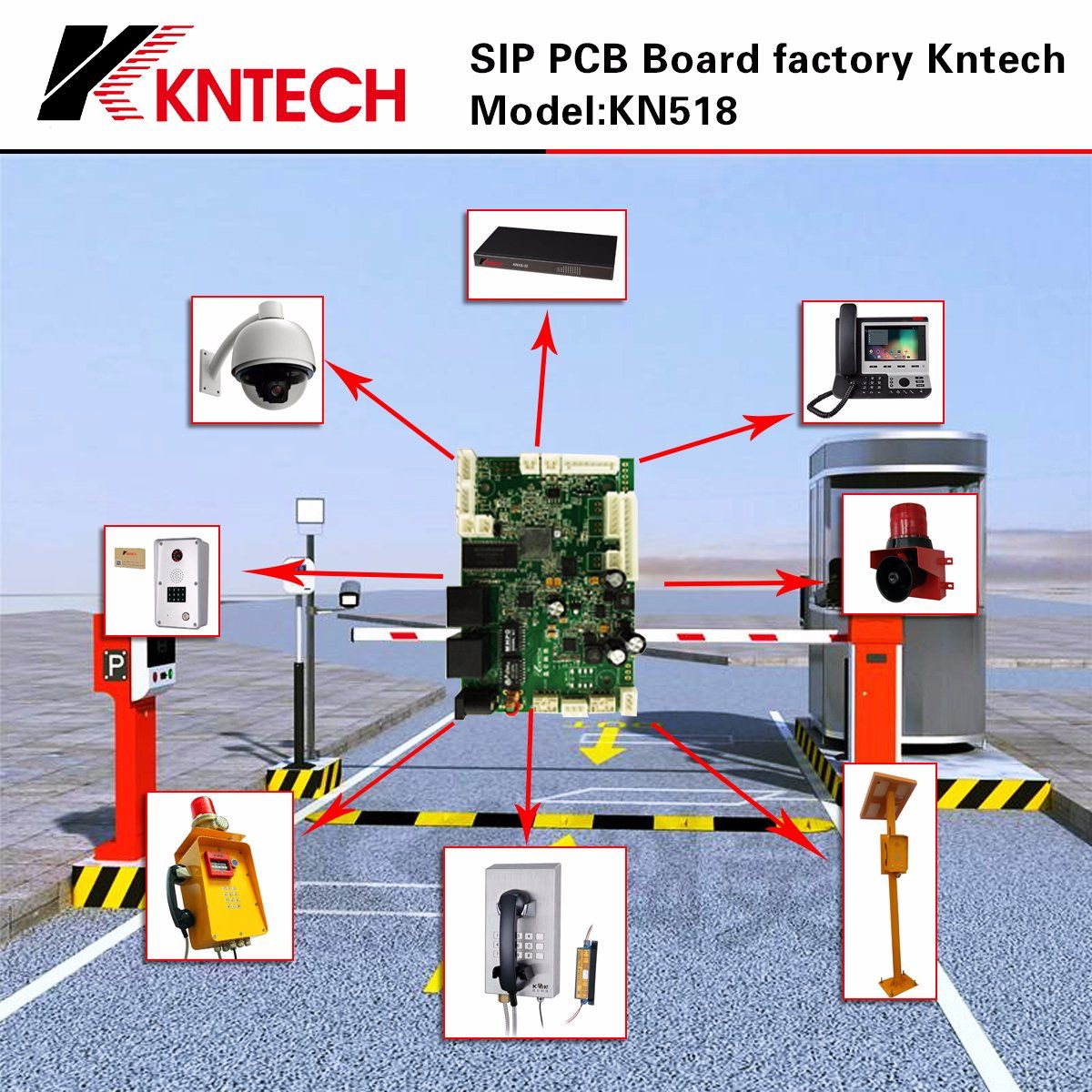 Mother Board Surface Mount Main Board Analogue IP PCB Board