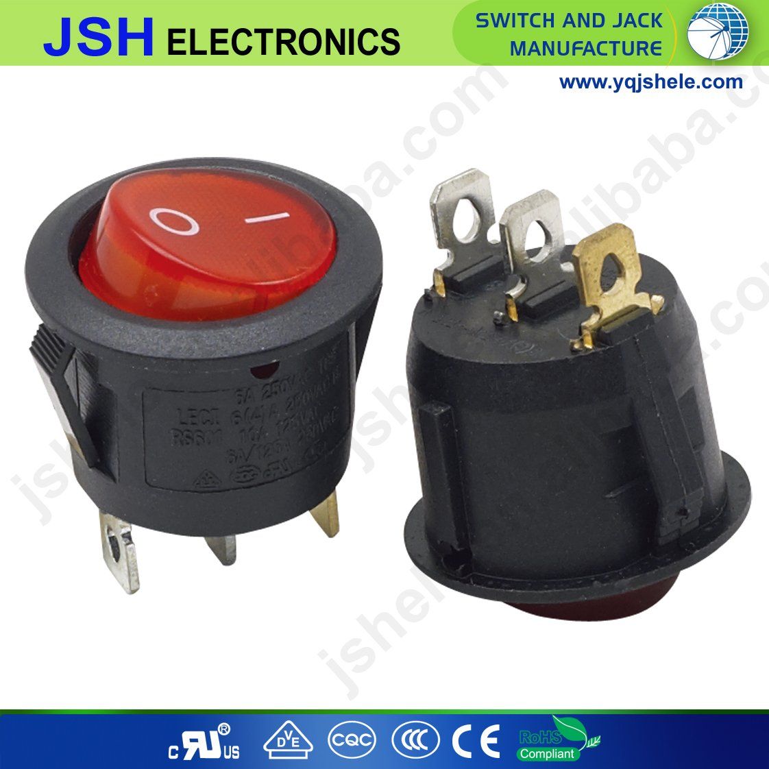 Round Light T85 Rocker Switch