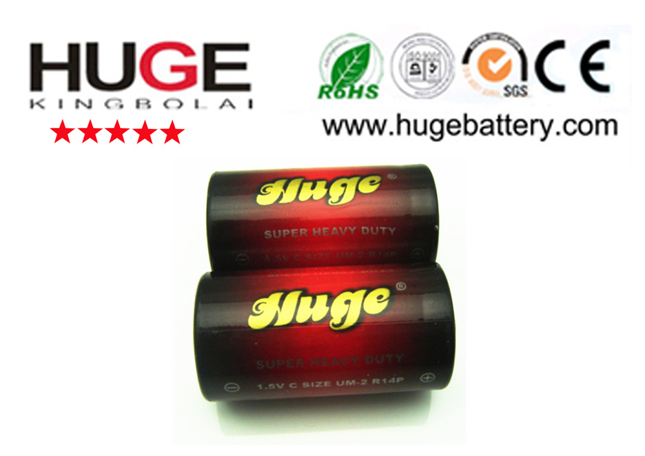 1.5V C Size R14p Carbon Zinc Battery