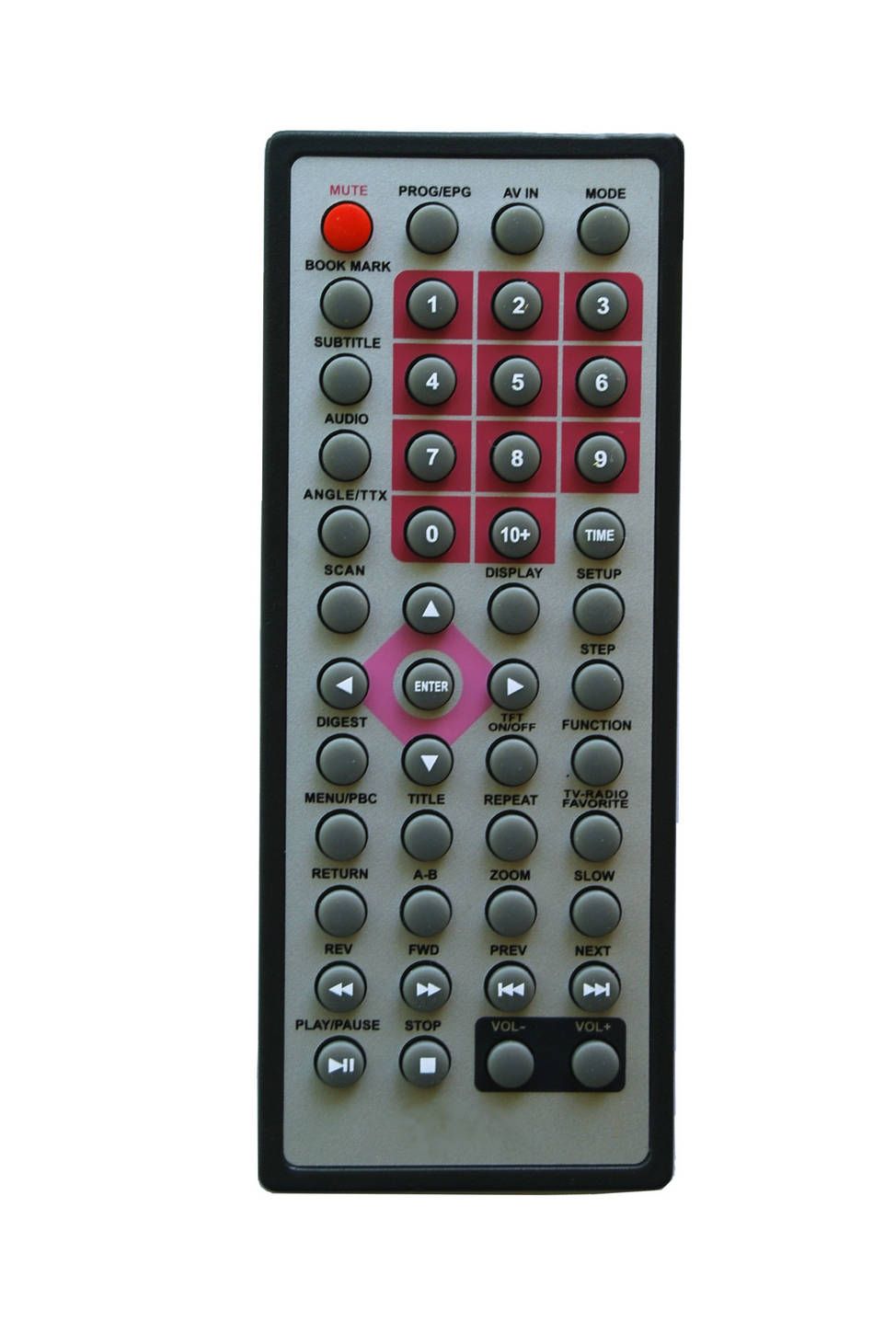 Super Slim Infrared Remote Control for Kt-0272 Grey