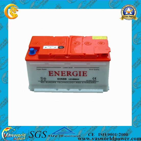 DIN 12V72ah Dry Car Auto Battery for Electic Vehicle