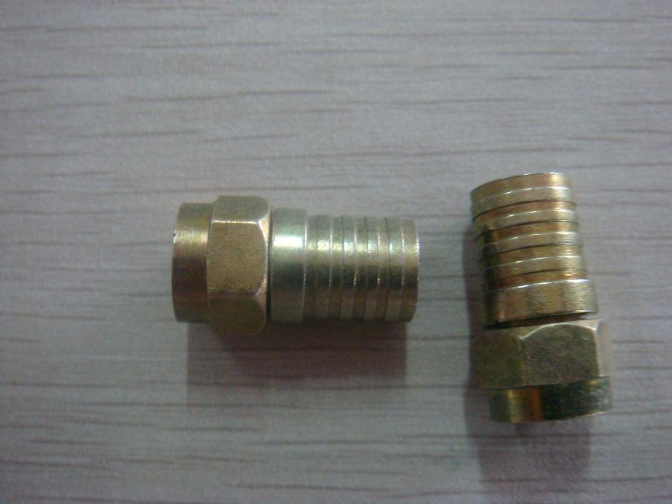 F Male Crimp Connector for Rg59/RG6