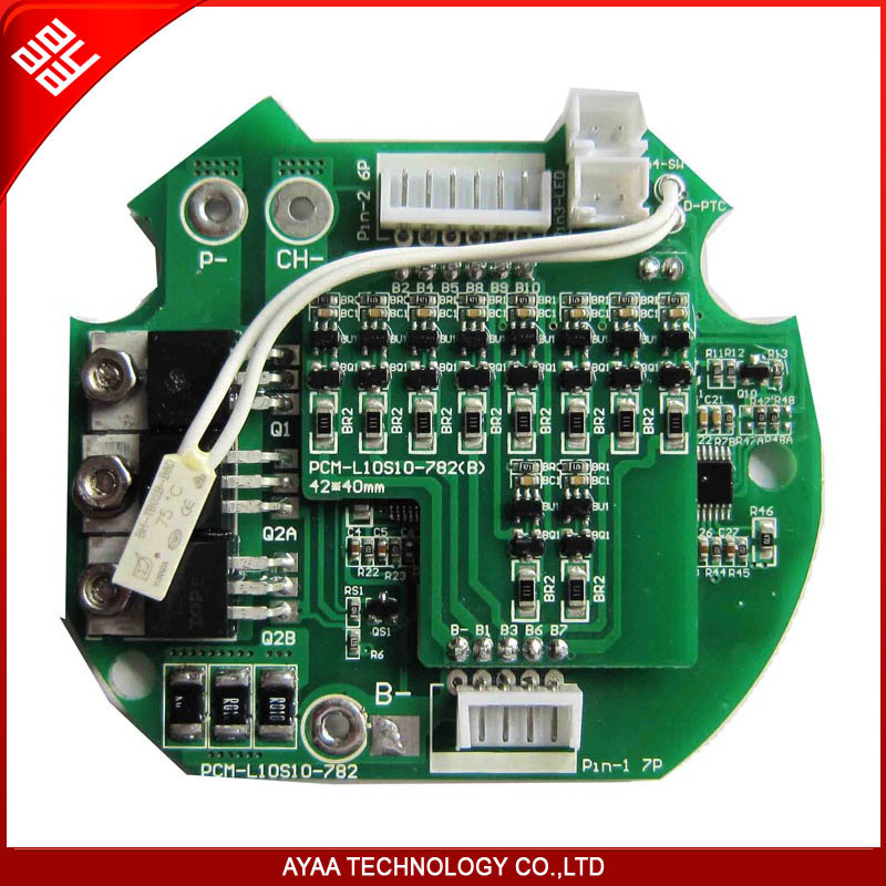 PCM/ BMS (with electronic switch+temp. Switch) PCM-L10s10-782 (A-1) (10S)