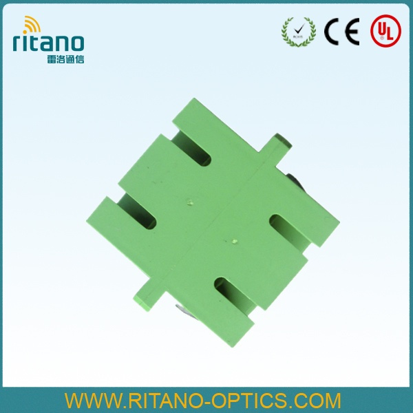 Sm Sc APC Fibre Optic Cable Adapter with Flange