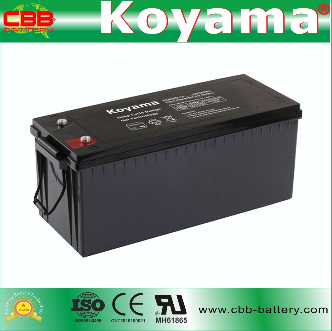 Dcg200-12 12V 200ah Deep Cycle Gel Battery for RV