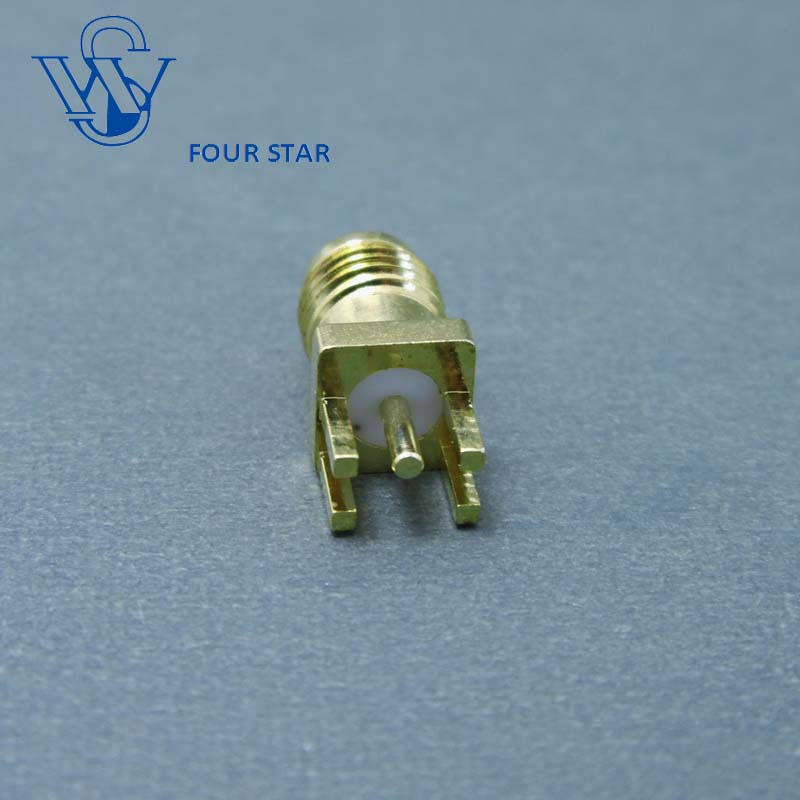SMA Female Jack Connector for PCB Edge Mount