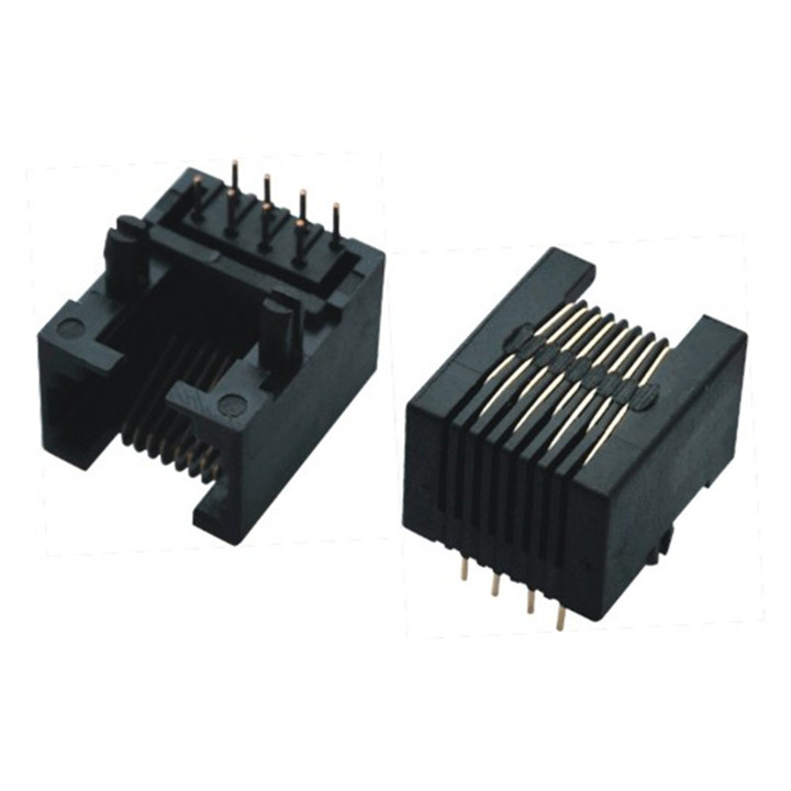 RJ45 1*1 Single Port Without Shield PCB Jack Socket Connector