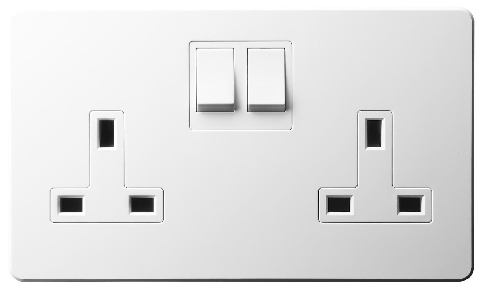 13A 250V~ 2 Gang Switched Socket