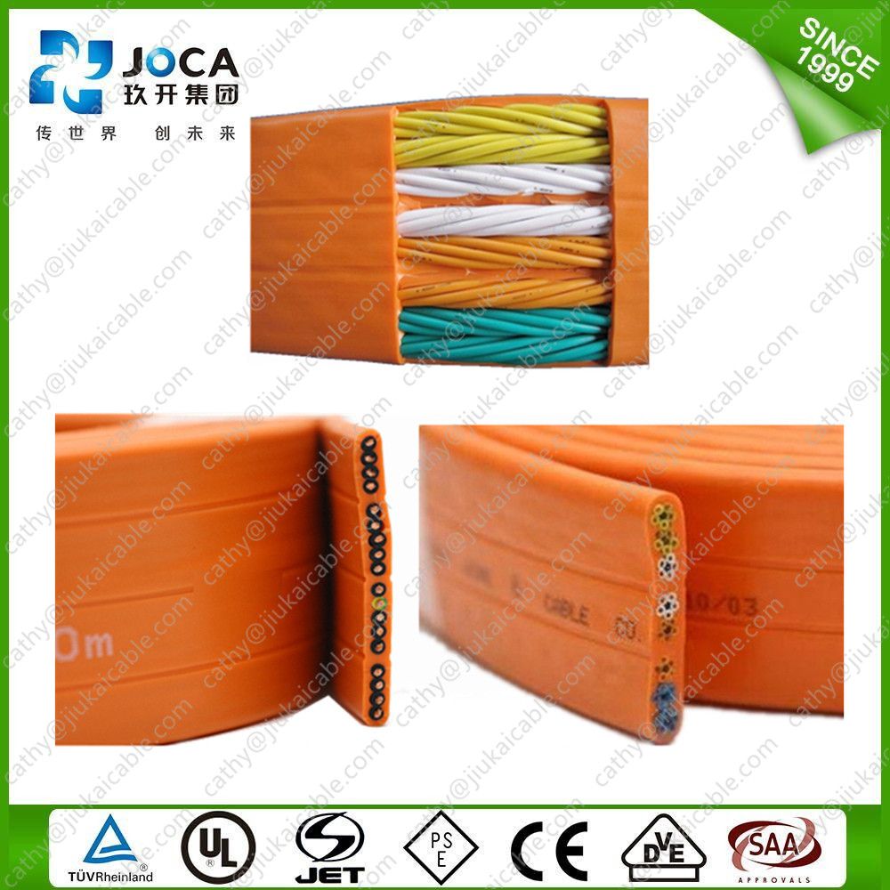 Factory Produced 450/750V H07vvh6-F 12*1.5mm2 Flat Travelling Elevator Trailing Cable