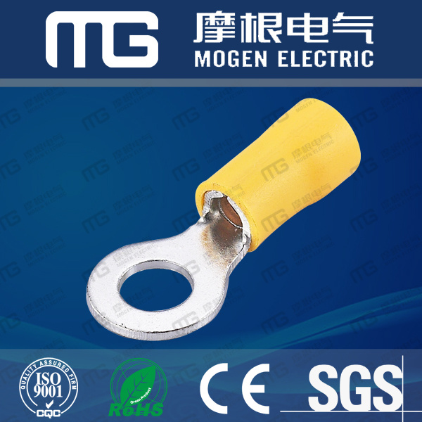 RV2-4 Blue Insulated Tin Plated PVC Copper Ring Terminals