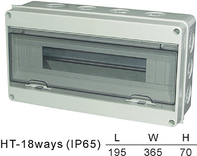 Surface Mounted DIN Rail IP65 Electrical Plastic Waterproof Modular
