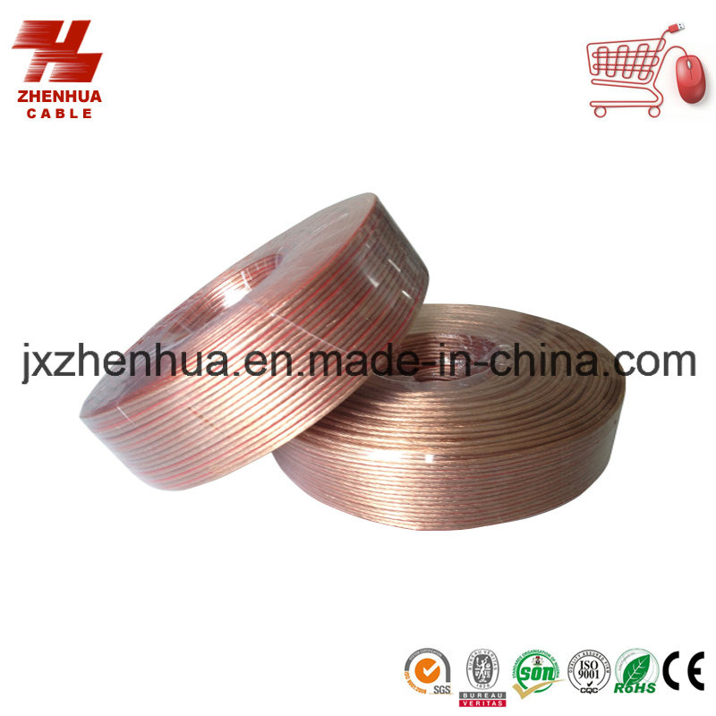 Hi End Transparent Flat Speaker Cable From China Factory