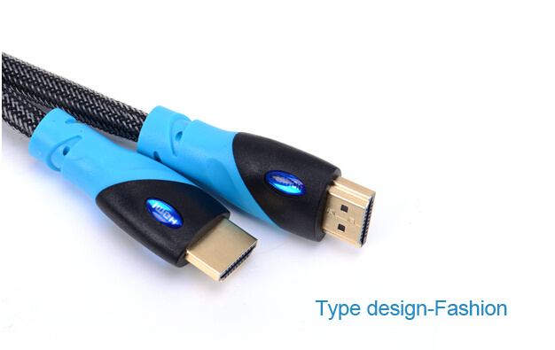Wholesale 24k Gold-Plated 1.4 Nylon HDMI Cable