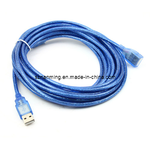 Transparent Blue USB Am/Af USB Extension Cable