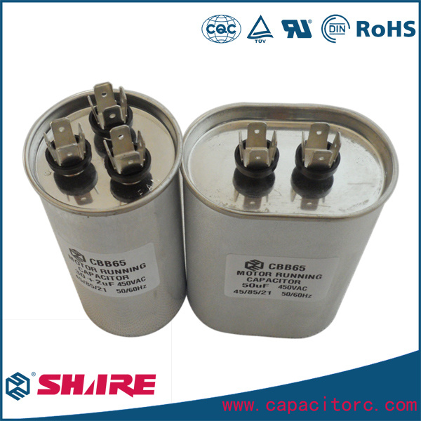 Aluminum Shell Air Conditioner Cbb65 Capacitor