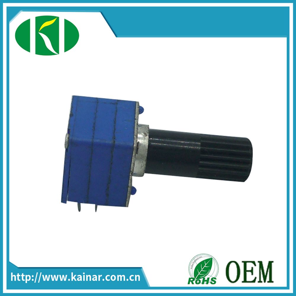9mm Stereo Volume Control Potentiometer with Plastic Bush Wh9011bp-2