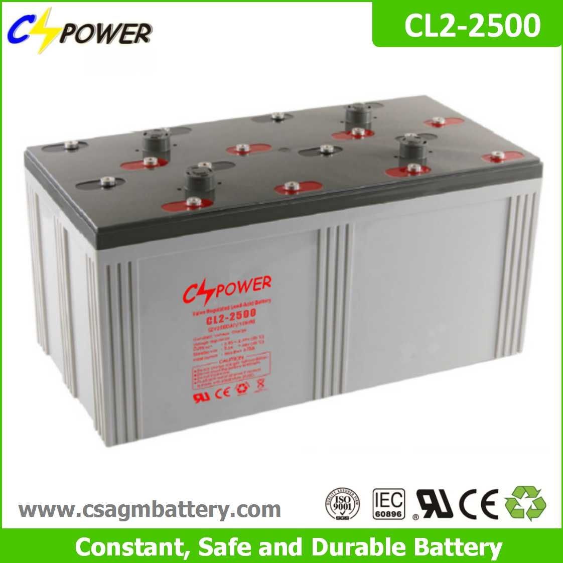 Deep Cycle AGM Sealed Lead Acid for Solar Power Cl2-2500