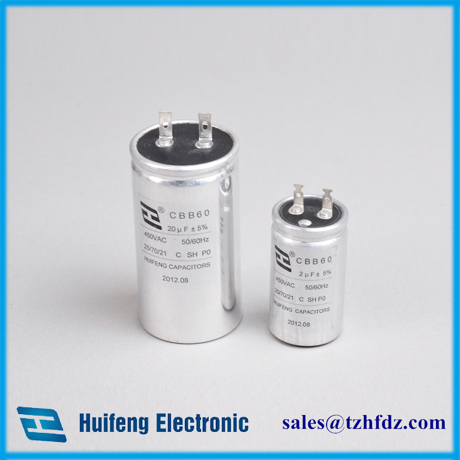 Cbb60 Motor Run Capacitor with Two Pins