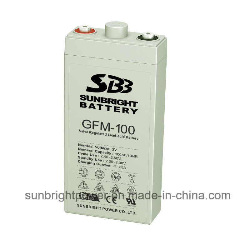 2V100ah High Quality Deep Cycle Power Lead Acid 2V Battery