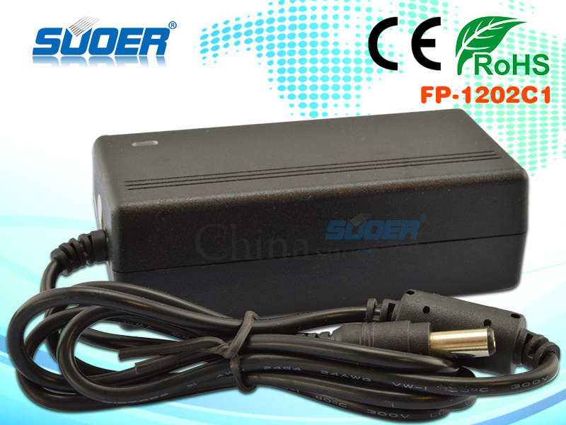 Factory Price Universal 12V 2A Round Pluy Power Adapter (FP-1202C1)