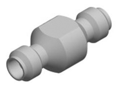 1.00 Female to 1.00 Female Calibration Adaptor