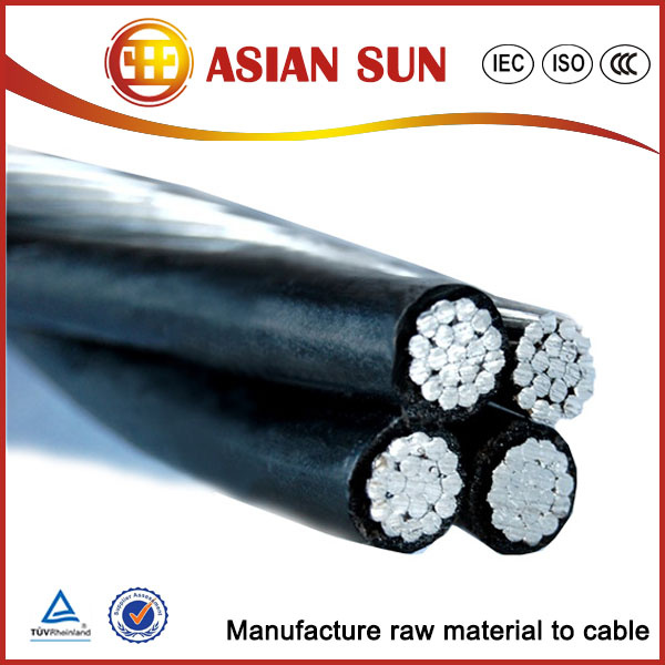 XLPE Insulated Electrical Overhead Service Drop ABC Aluminum Cable