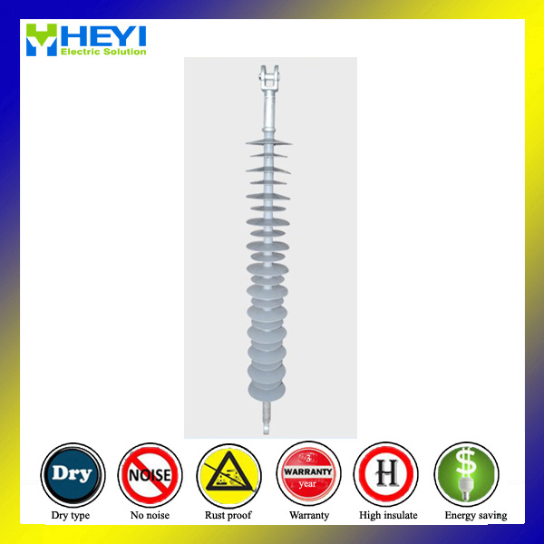 110kv 100kn Long Rod Polymer Medium Voltage Composite Suspension Insulator