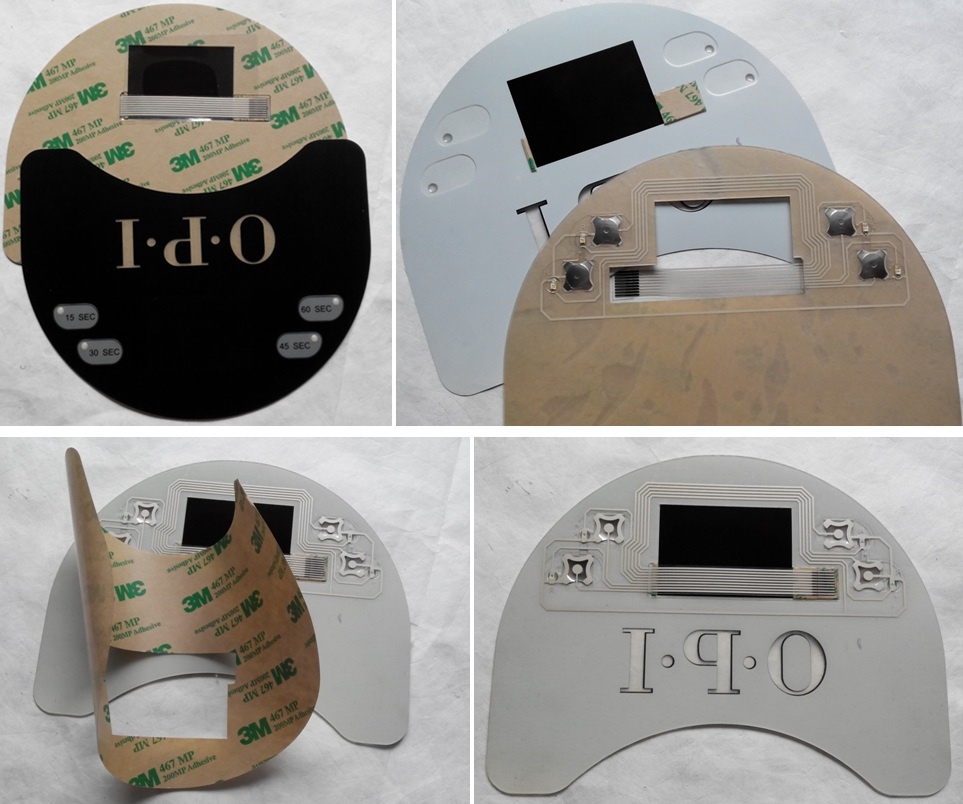 LED Backlighting Membrane Switch Graphic Overlay Membrane Panel