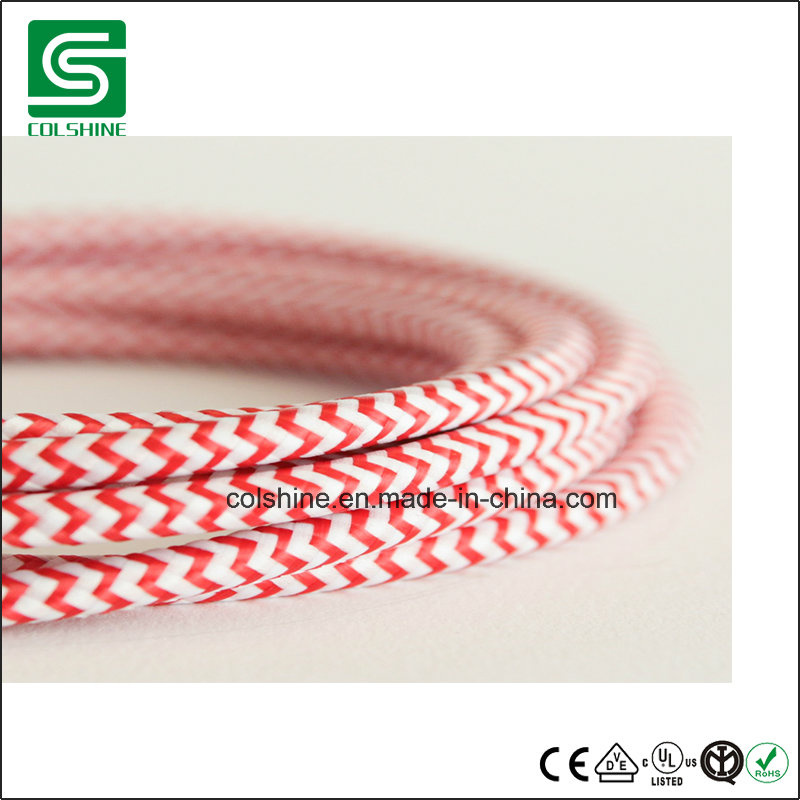 Round Textile Cable with Ce VDE RoHS Certificates