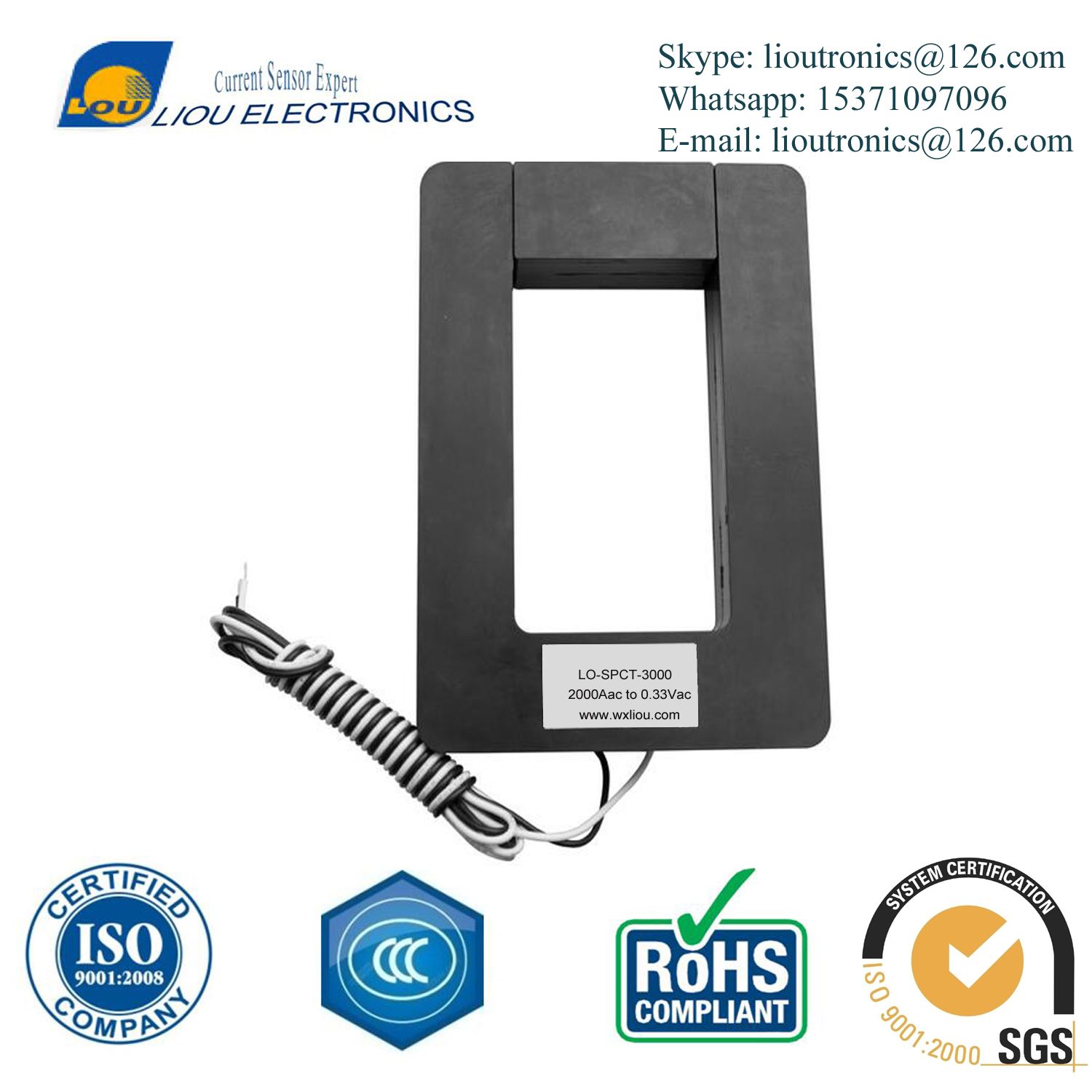 Lo-Spct-3000 Split Core Current Sensor