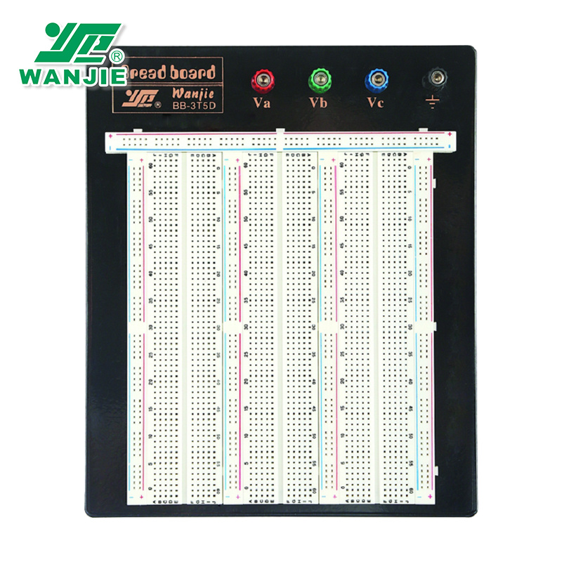 Breadboard with Black Metal Plate 2390 Points