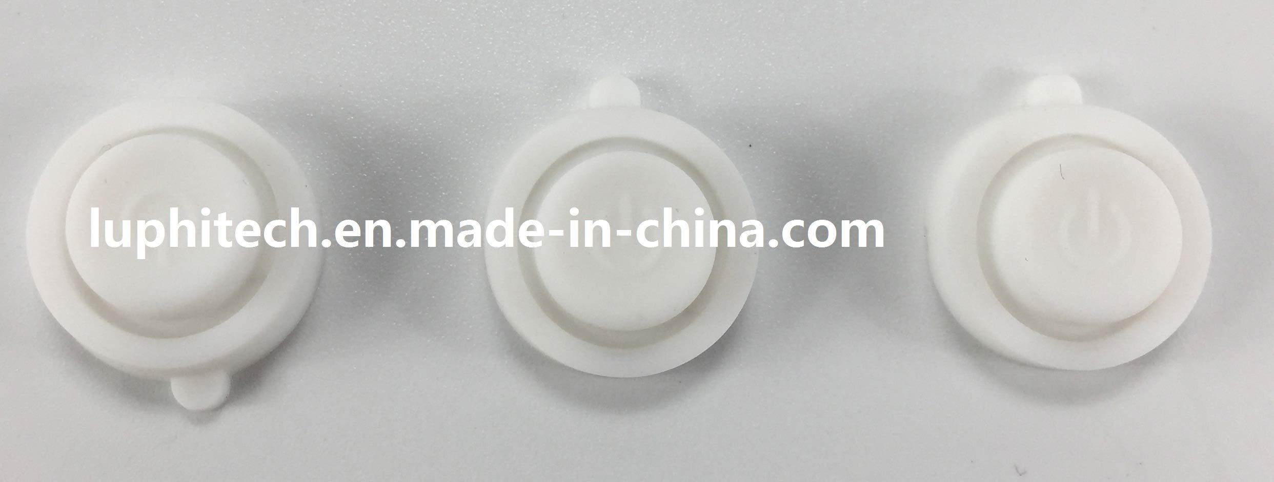 Power Control Silicone Rubber Pure White Keypad with Coating
