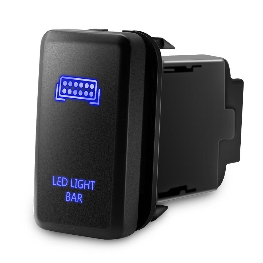LED Push Button Switch with Connector Wire Kit for Toyota - LED Light Bar Symbol