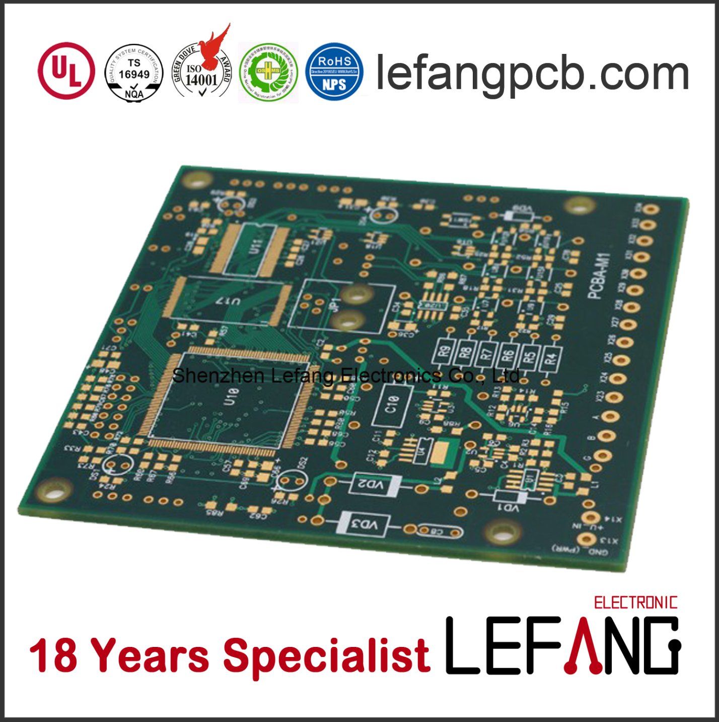 PCB Board Manufacturer with Immersion Gold Operating Line