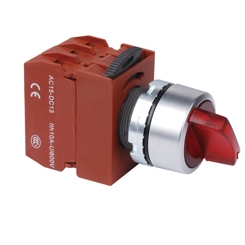 Short Handle Knob LED Pushbutton Switch C2sis