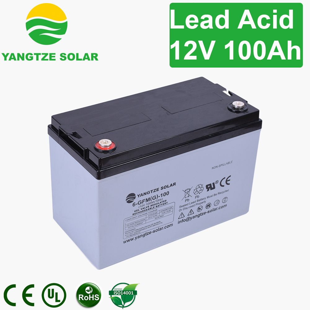 Made in Germany Pure 12V 100ah Lead Solar Battery