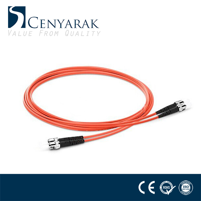Multimode Om2 St Dual Fiber Optic Patch Cable