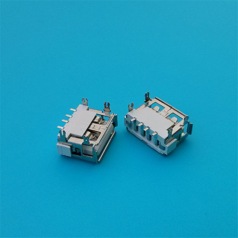 Crimping Female SMT Short Body USB Connector