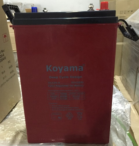 6V 420ah Deep Cycle AGM Battery for Golf Cart