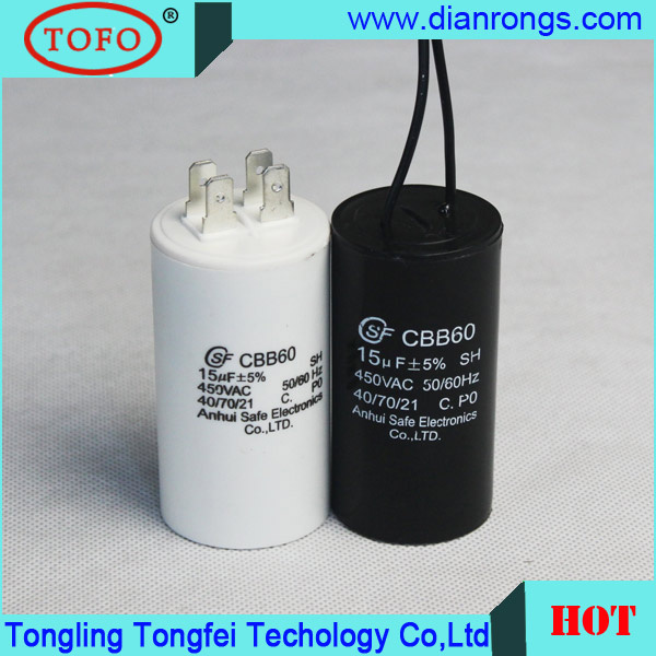 250VAC Cbb60 Sh Motor Run Capacitor 50/60Hz