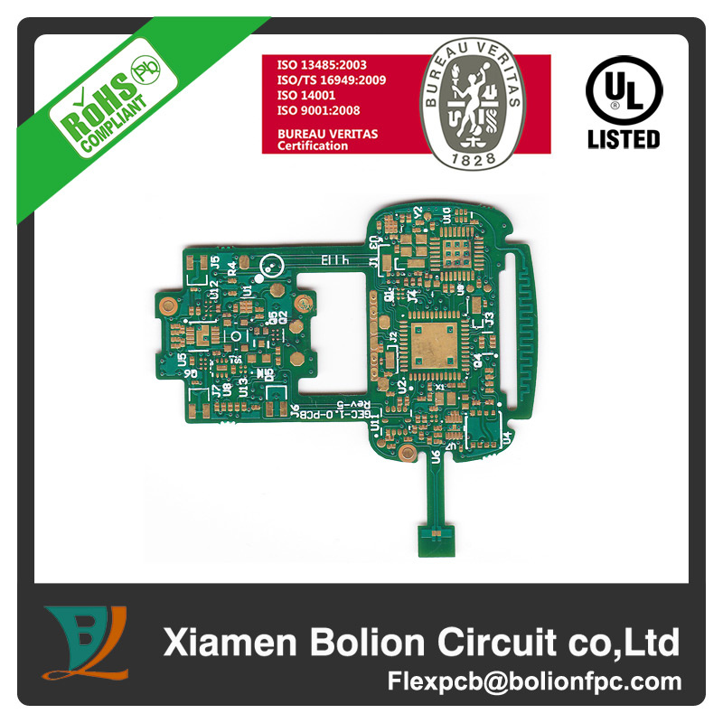 Double-Sided Flexible PCB with Aluminum Stiffener