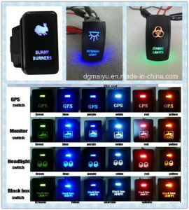 12V-24V Laser Engraved Waterproof Rocker Switch