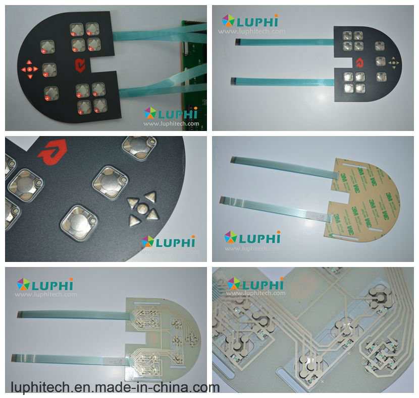 Membrane Control Keypad Membrane Switch Printing Overlay with LED Backlighting