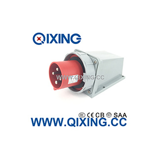 Cee/IEC 125A IP67 4p Industrial Wall Mounted Plug