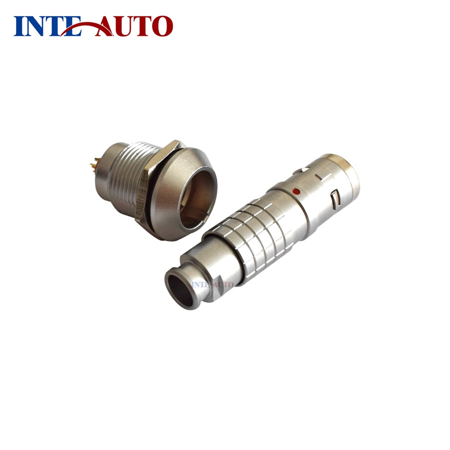 2 Pins Metal Watertight Plug and Socket Cable Connector