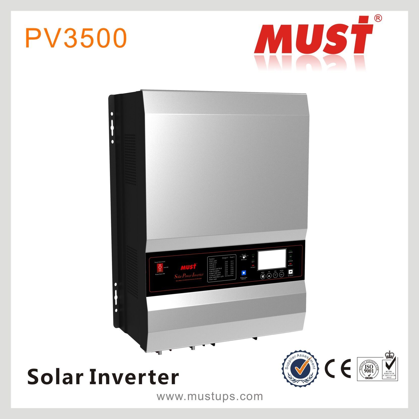LCD Display Low Frequency 48V 15000 Watt Solar Power Inverter for Solar System