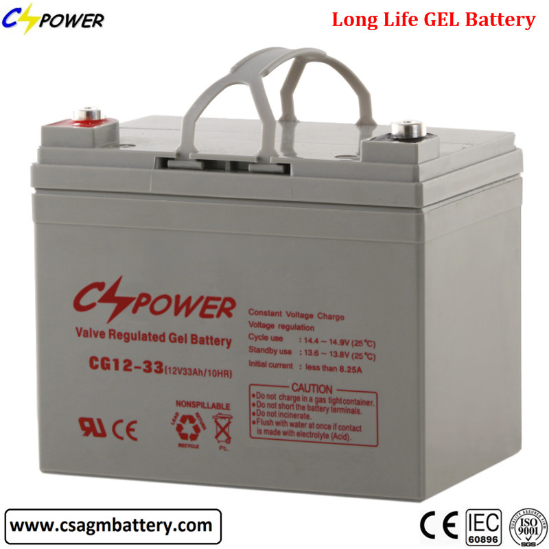 12V 33ah Deep Cycle Solar Battery Gel Battery