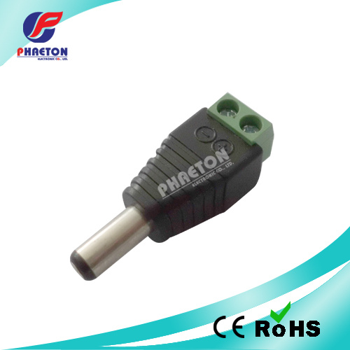 Male Plug 2.1mm CCTV DC Power Connector Jack