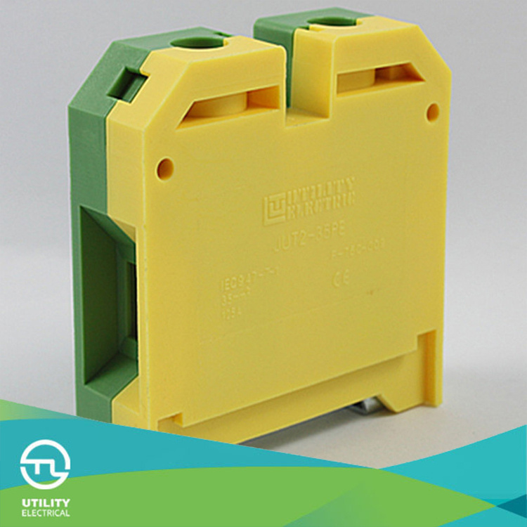 DIN Rail Terminal Block Jut2-70PE - Ek 70 - Mk 70-PE